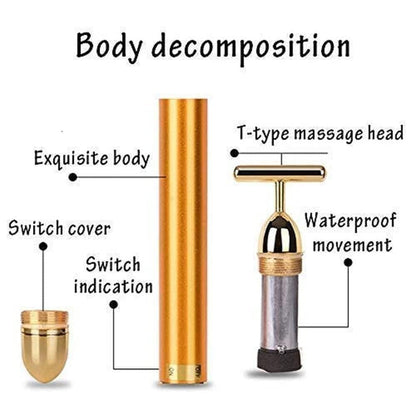 24K Gold Facial Massage Electric Roller