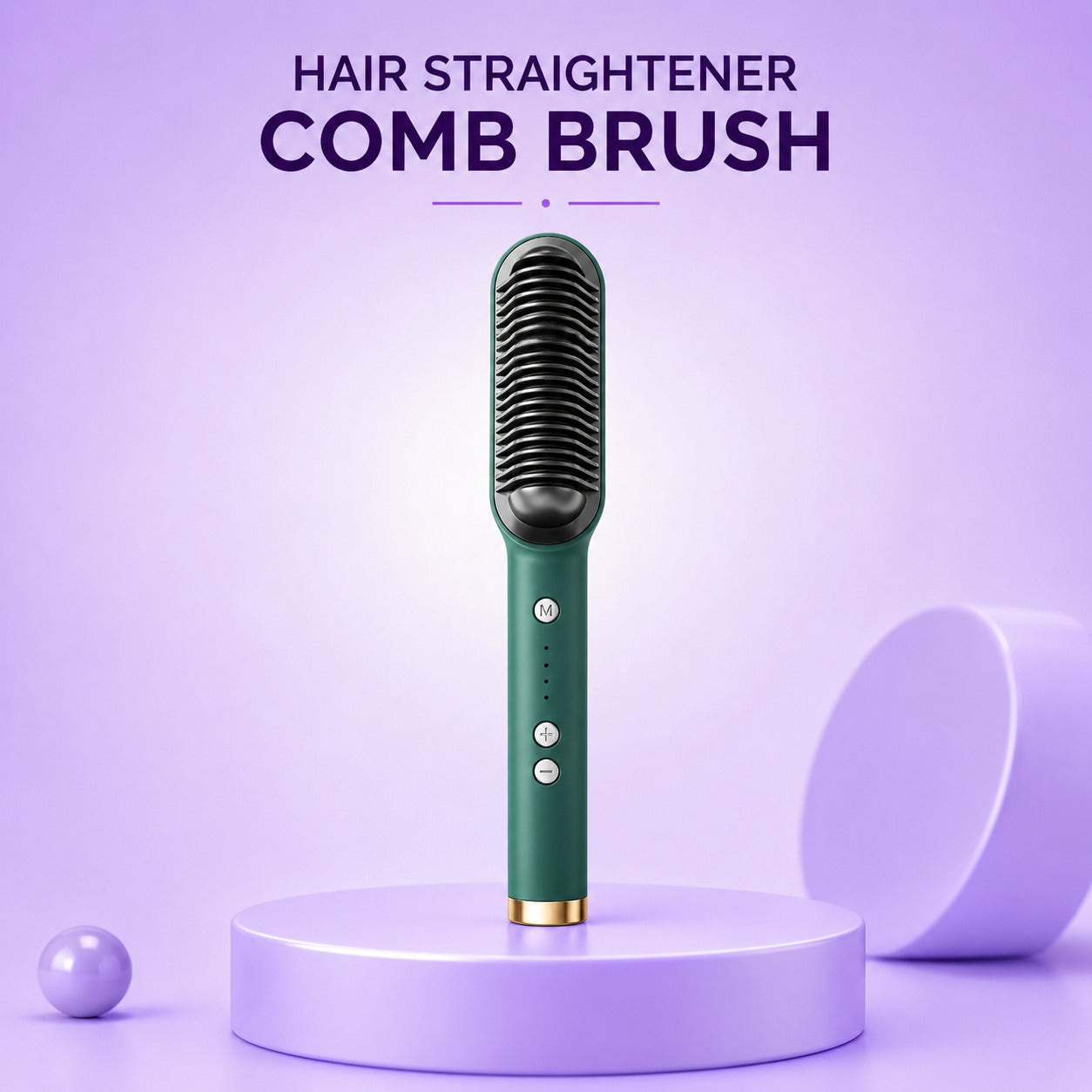 Hair Straightener Comb Brush