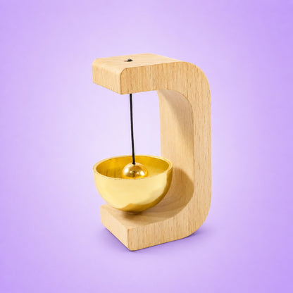 Zen Meditation Bell – Calming Sound with Wooden Stand