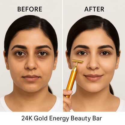 24K Gold Facial Massage Electric Roller