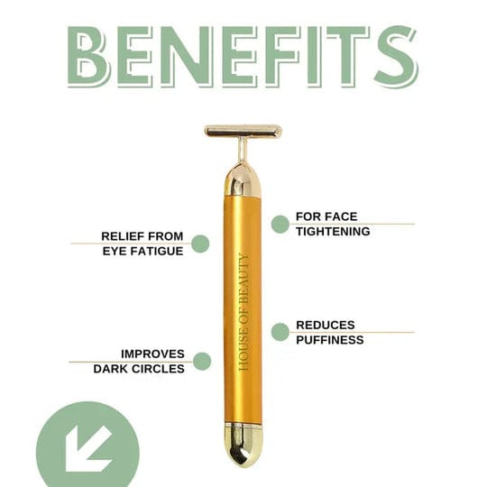 24K Gold Facial Massage Electric Roller