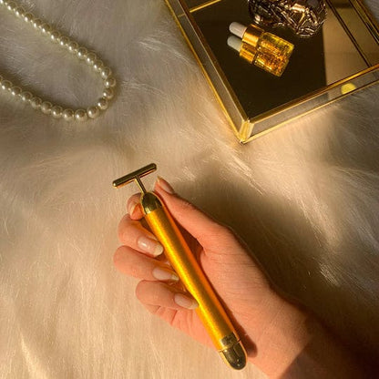 24K Gold Facial Massage Electric Roller