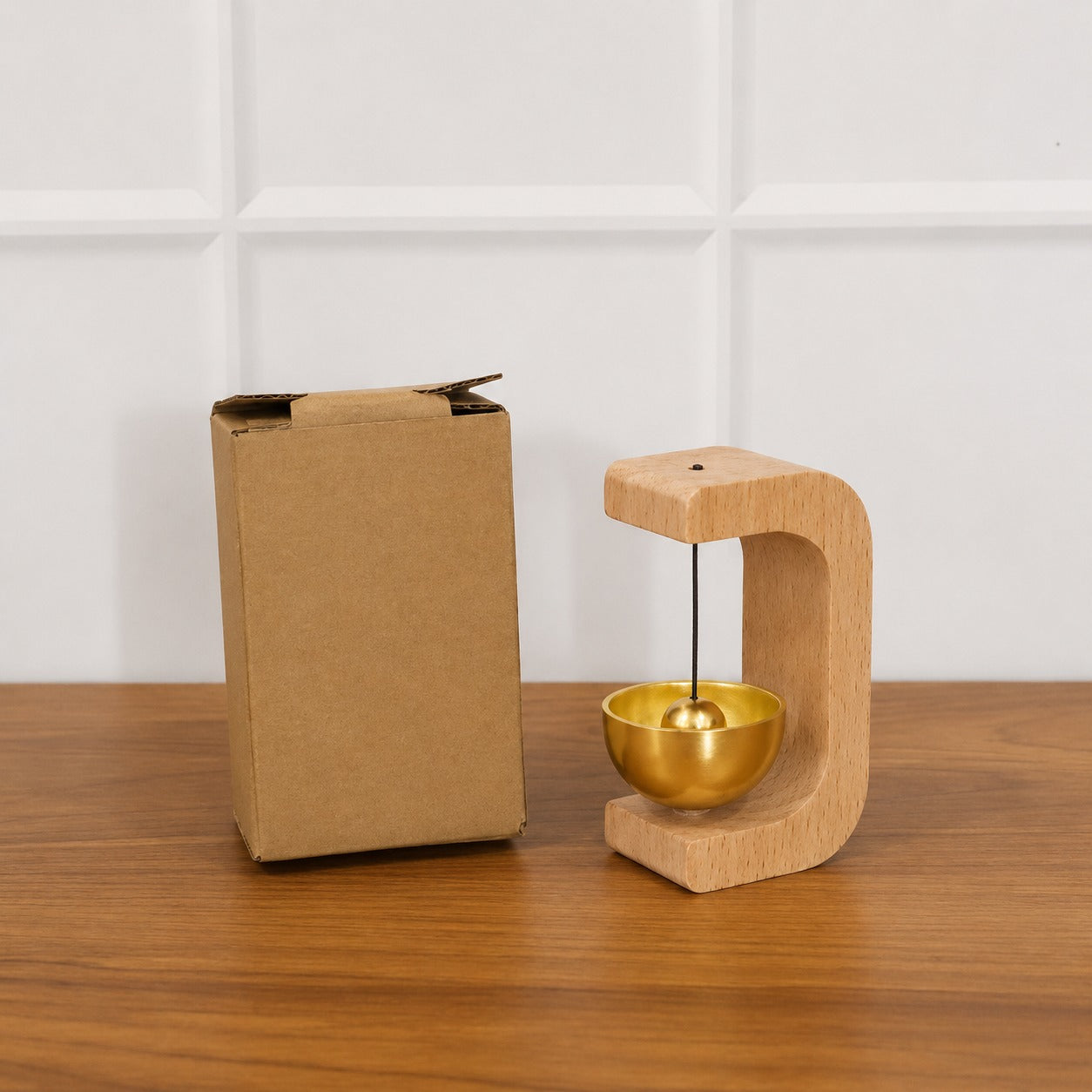 Zen Meditation Bell – Calming Sound with Wooden Stand