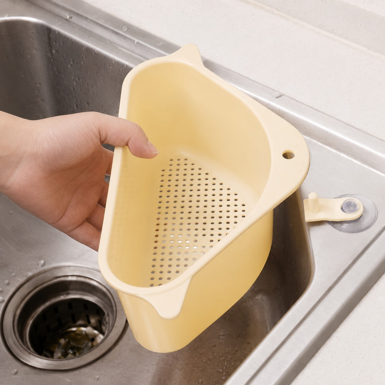 Sink Drainer Shelf – Corner Kitchen Organizer
