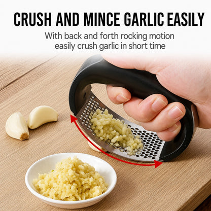 Garlic Press – Rocking Stainless Steel Ginger Mincer for Kitchen